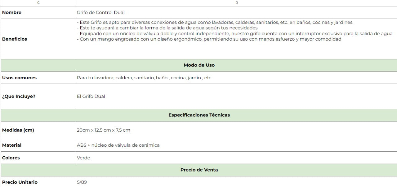 CAÑO 2 EN 1
